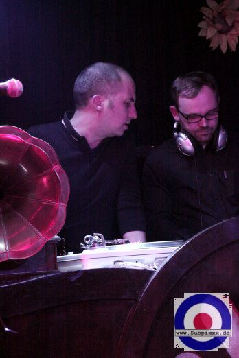DJ Joe Travolta (D)  with DJ Savage Alex - Noels Ballroom, Leipzig 06. April 2012 (5).JPG